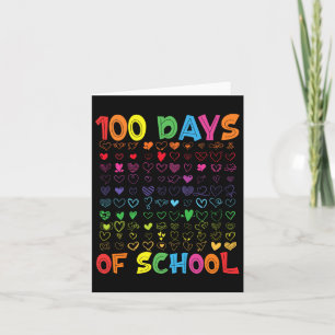 100 dagen schoolleraar Kinder leerling meisje 1 Kaart