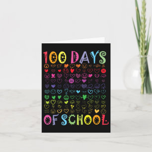 100 dagen schoolleraar Kinder leerling meisje 1 Kaart