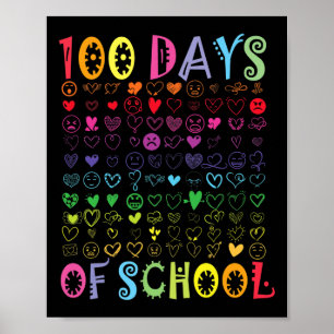 100 dagen schoolleraar Kinder leerling meisje 1 Poster