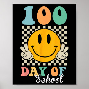 100 dagen schoolleraar Kinderen 100e Schoo-dag Poster