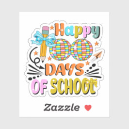 100 dagen schoolleraar. Leraar appreciatie Sticker