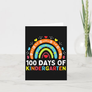 100 dagen schoolleraar of student kaart