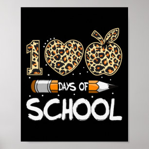 100 dagen schoolloopleraar Kinderen 100 dagen Poster