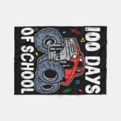100 dagen schoolMonster, 100e Scho-dag Fleece Deken (Voorkant (Horizontaal))