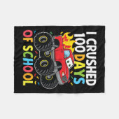 100 dagen schoolMonster, 100e Scho-dag Fleece Deken (Voorkant (Horizontaal))