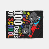 100 dagen schoolMonster, 100e Scho-dag Fleece Deken (Voorkant (Horizontaal))