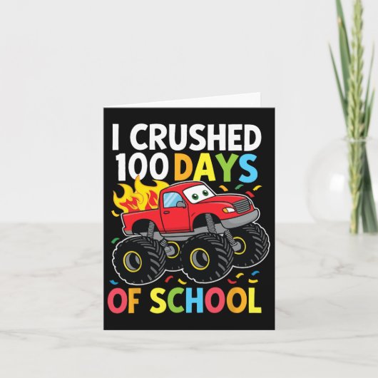 100 dagen schoolMonster, 100e Scho-dag Kaart (Voorkant)
