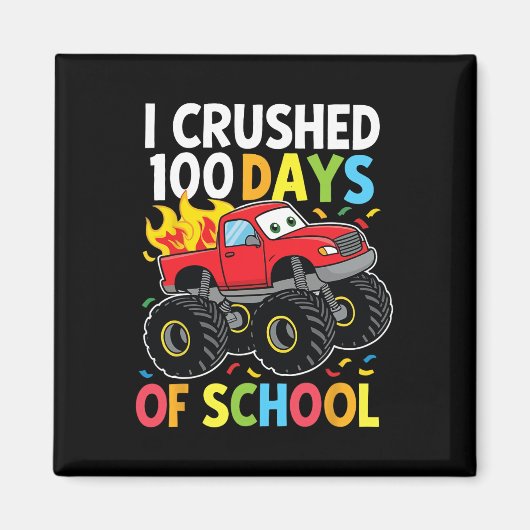 100 dagen schoolMonster, 100e Scho-dag Magneet (Voorkant)