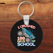 100 dagen schoolMonster, 100e Scho-dag Sleutelhanger (Voorkant)