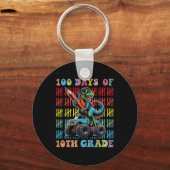 100 dagen schoolMonster, 100e Scho-dag Sleutelhanger (Voorkant)
