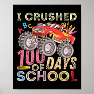100 dagen schoolmonstertruck 100e dag poster