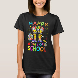 100 dagen schoolpotloodleraar schooluitval t-shirt