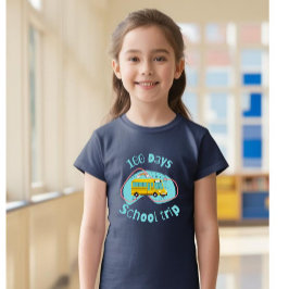 100 dagen schoolreis Kind T-shirt, meisjes T-shirt