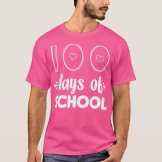 100 dagen schoolstudenten en docenten voor t-shirt
