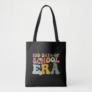100 dagen schooltijd Groovy leraar kinderen Draagtas