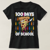 100 dagen schooluitval Pepperoni Pizza Slice T-shirt (Design voorkant)
