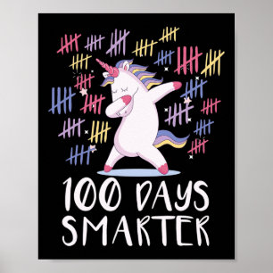 100 dagen schoolUnicorn Poster