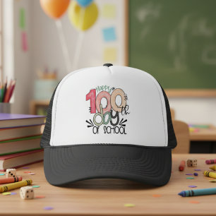 100 dagen schoolviering cadeauhoed trucker pet
