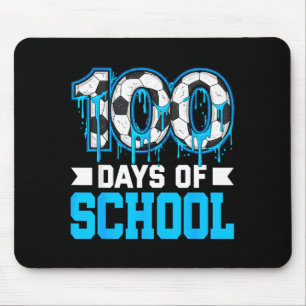 100 dagen schoolvoetbal drip 100ste dag van school muismat