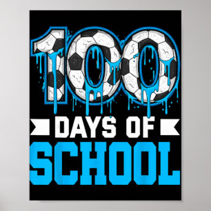100 dagen schoolvoetbal druppel 100ste dag van sch poster