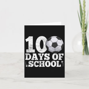 100 dagen schoolvoetbalspeler Leraar Student 1 Kaart