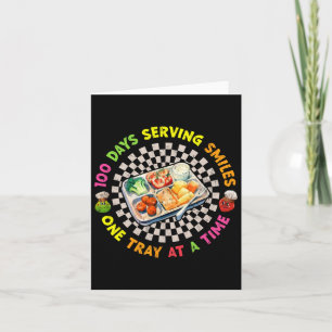100 dagen serveren van een glimlach op een dienbla kaart