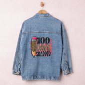 100 dagen Shapper Leopard Pencil Funny Cadeaus Denim Jacket (Hangar)