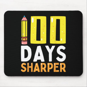 100 dagen Sharper 100e dag schoolleraar Kinderen Muismat