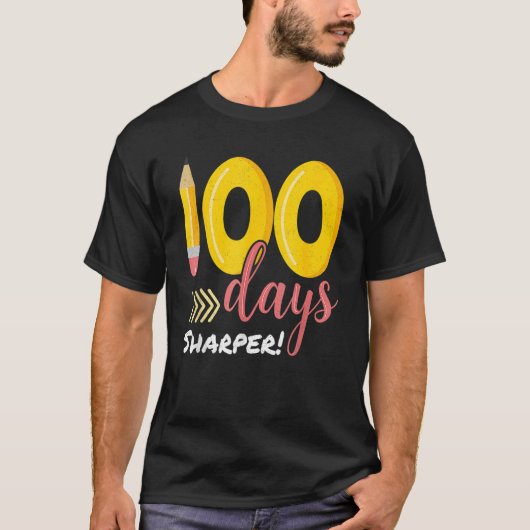 100 dagen Sharper 100e dag schoolleraar Kinderen T-shirt (Voorkant)
