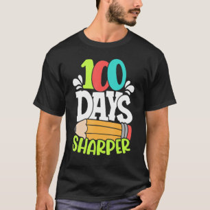 100 dagen Sharper Happy 100e dag van het schoolcol T-shirt