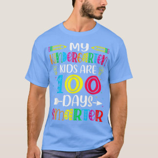 100 dagen slimmer 100 dagen leraar t-shirt