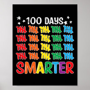 100 dagen slimmer 100 dagen schoolleraar Kinderen Poster