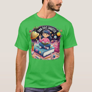 100 dagen slimmer 100e dag van de Astronaut-school T-shirt