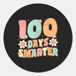 100 dagen slimmer, 100e dag van de schoolreis ronde sticker