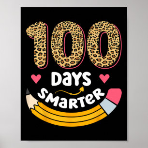 100 dagen slimmer 100e dag van het Kind van leerkr Poster