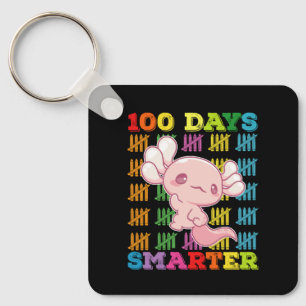 100 dagen slimmer Axolotl 100ste dag van school Sleutelhanger
