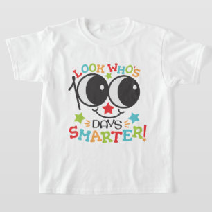 100 dagen slimmer Funny Face School T-shirt