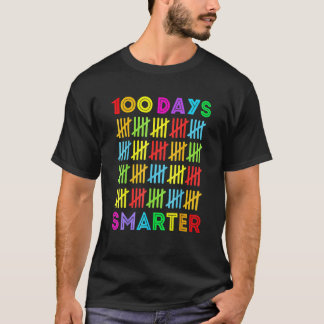 100 dagen slimmer Gelukkige 100e dag van school le T-shirt