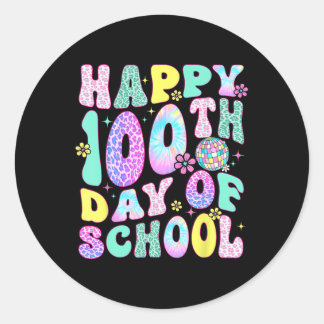 100 dagen Slimmer Gelukkige 100ste Dag van de Scho Ronde Sticker