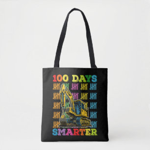 100 dagen slimmer graafmachine 100ste dag van scho draagtas