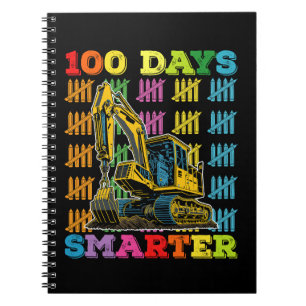 100 dagen slimmer graafmachine 100ste dag van scho notitieboek