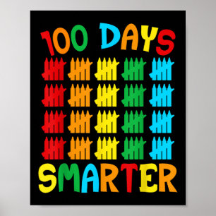 100 dagen slimmer grappig 100ste schooldag poster