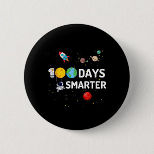 100 Dagen Slimmer Grappige 100e Dag Van School Ast Ronde Button 5,7 Cm