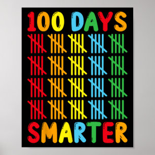 100 Dagen Slimmer Leuk Tally Docent en Studenten N Poster