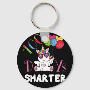100 dagen slimmer schoolmeisje sleutelhanger