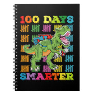 100 dagen slimmer T Rex dinosaurus 100ste dag scho Notitieboek