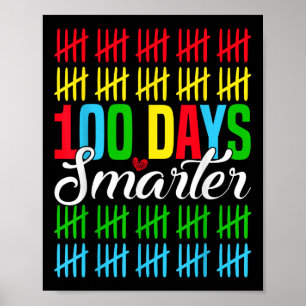 100 dagen slimmer tellen markeert 100e dag poster