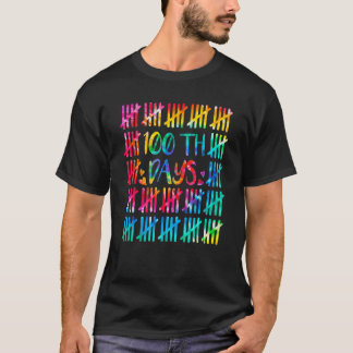 100 dagen slimmer tellende tallettekens voor volwa t-shirt