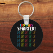 100 dagen slimmer Telling Hash Marks dagen van sch Sleutelhanger (Voorkant)