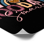 100 dagen slimmere 100e dag schoolregenboog poster (Hoek)